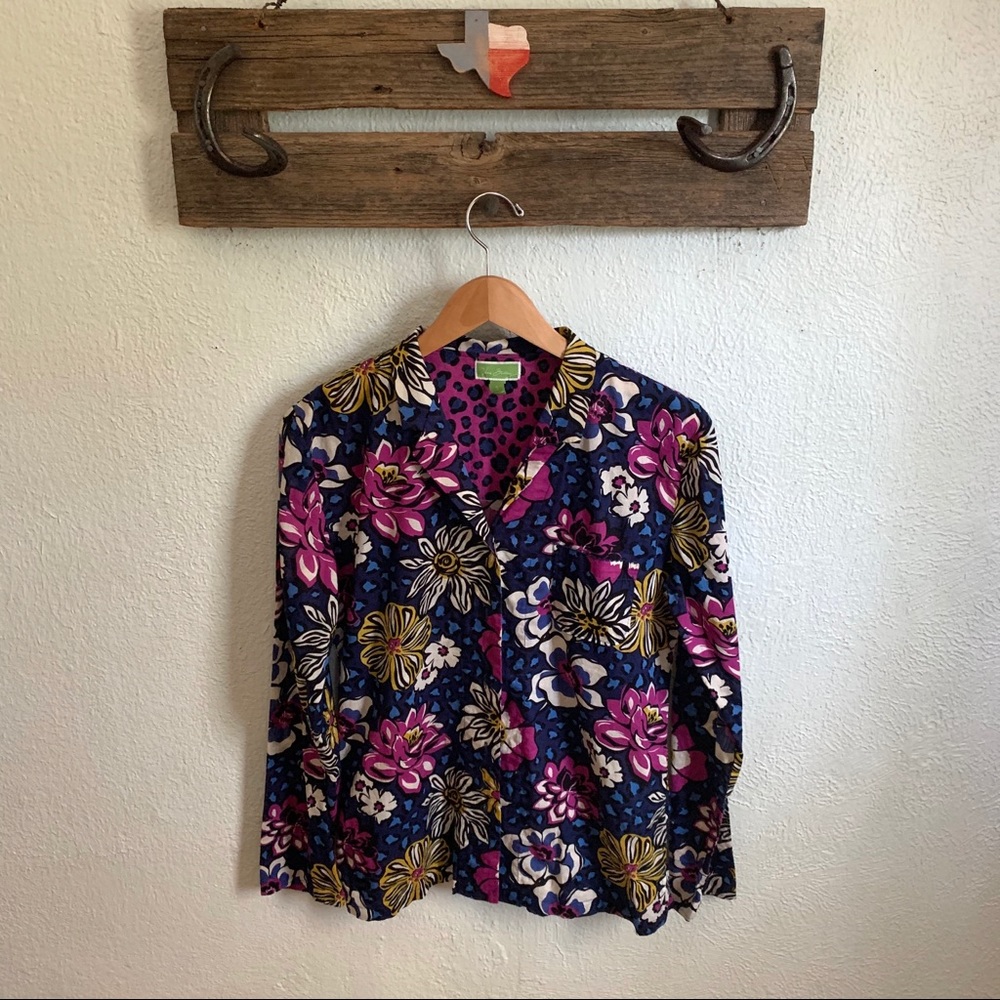 Vera Bradley African Violet pajama top